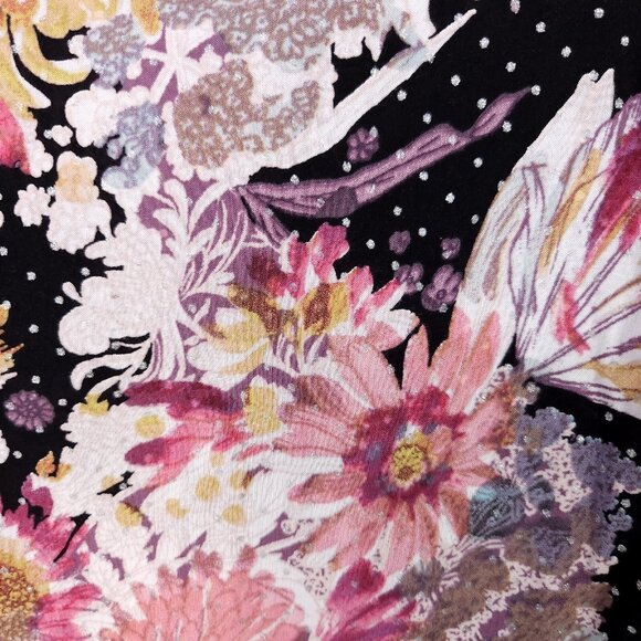 Anthropologie Maeve Autumnal Tunic Top Size XS Button Up Oversized Floral Boho - Picture 9 of 15